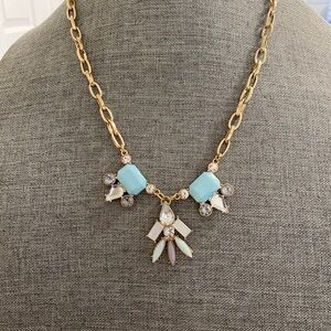 Blue rhinestones Necklace